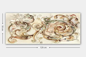 Canvastavla YTY Abstract & Fractals Flerfärgad - 120x50 cm - Inredning - Tavlor & posters - Canvastavla