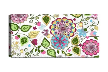 Canvastavla YTY Abstract & Fractals Flerfärgad - 120x50 cm - Inredning - Tavlor & posters - Canvastavla