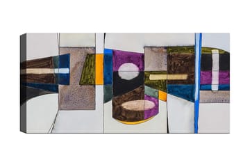 Canvastavla YTY Abstract & Fractals Flerfärgad - 120x50 cm - Inredning - Tavlor & posters - Canvastavla