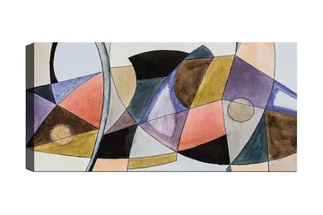 Canvastavla YTY Abstract & Fractals Flerfärgad - 120x50 cm - Inredning - Tavlor & posters - Canvastavla