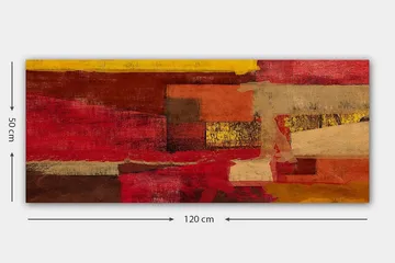 Canvastavla YTY Abstract & Fractals Flerfärgad - 120x50 cm - Inredning - Tavlor & posters - Canvastavla