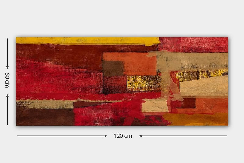 Canvastavla YTY Abstract & Fractals Flerfärgad - 120x50 cm - Inredning - Tavlor & posters - Canvastavla