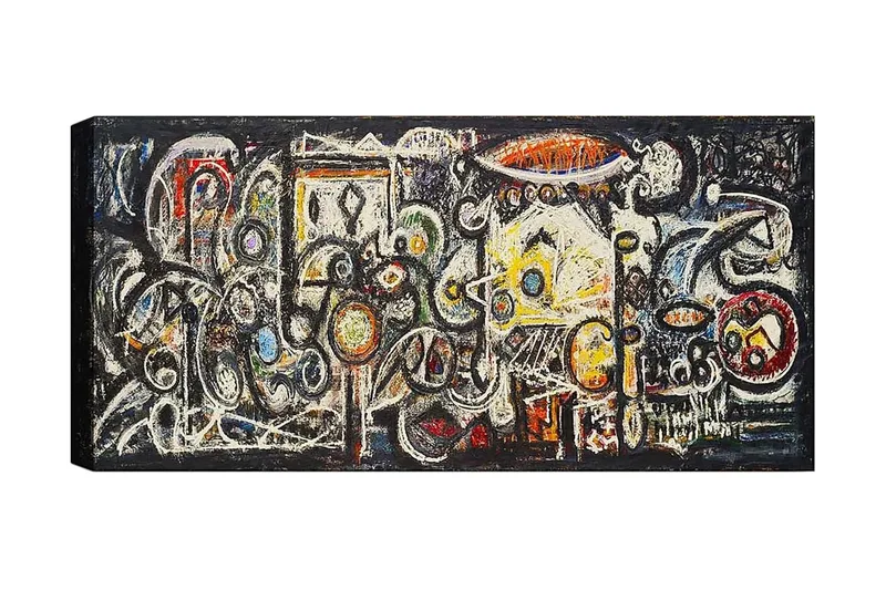 Canvastavla YTY Abstract & Fractals Flerfärgad, 120x50 cm