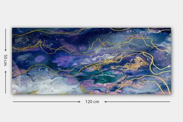 Canvastavla YTY Abstract & Fractals Flerfärgad - 120x50 cm - Inredning - Tavlor & posters - Canvastavla