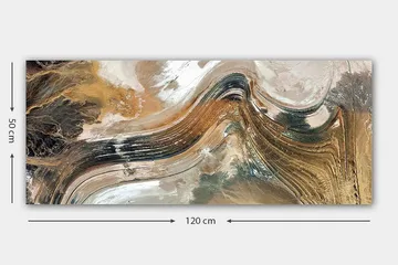 Canvastavla YTY Abstract & Fractals Flerfärgad - 120x50 cm - Inredning - Tavlor & posters - Canvastavla