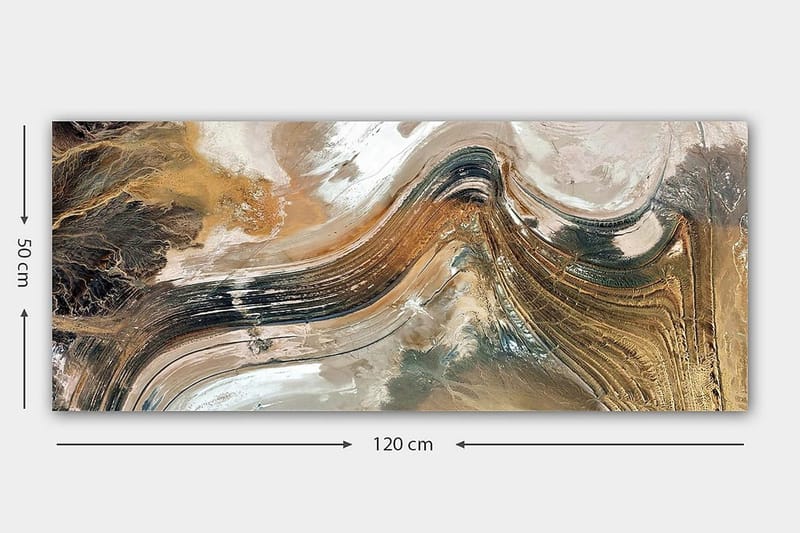Canvastavla YTY Abstract & Fractals Flerfärgad - 120x50 cm - Inredning - Tavlor & posters - Canvastavla