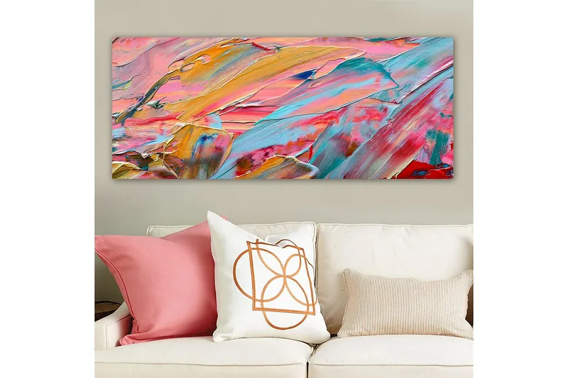 Canvastavla YTY Abstract & Fractals Flerfärgad - 120x50 cm - Inredning - Tavlor & posters - Canvastavla