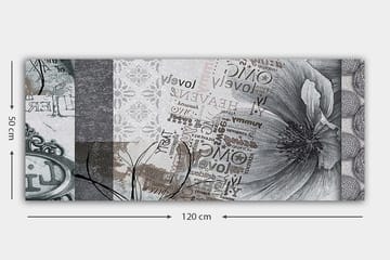 Canvastavla YTY Abstract & Fractals Flerfärgad - 120x50 cm - Inredning - Tavlor & posters - Canvastavla