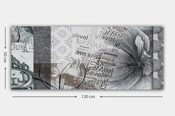 Canvastavla YTY Abstract & Fractals Flerfärgad - 120x50 cm - Inredning - Tavlor & posters - Canvastavla