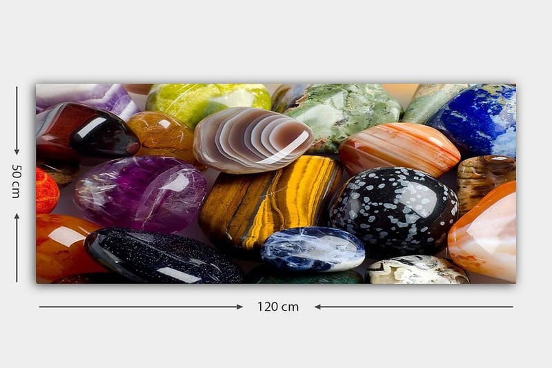 Canvastavla YTY Abstract & Fractals Flerfärgad - 120x50 cm - Inredning - Tavlor & posters - Canvastavla