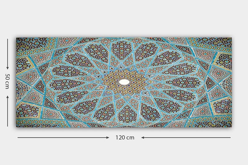 Canvastavla YTY Abstract & Fractals Flerfärgad - 120x50 cm - Inredning - Tavlor & posters - Canvastavla