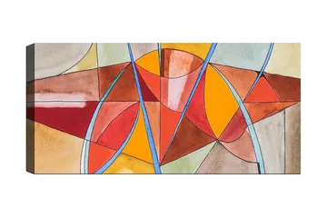 Canvastavla YTY Abstract & Fractals Flerfärgad - 120x50 cm - Inredning - Tavlor & posters - Canvastavla