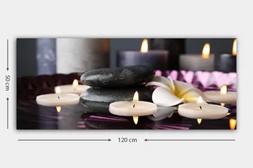 Canvastavla YTY Abstract & Fractals Flerfärgad - 120x50 cm - Inredning - Tavlor & posters - Canvastavla