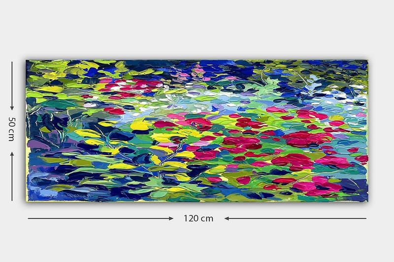Canvastavla YTY Abstract & Fractals Flerfärgad - 120x50 cm - Inredning - Tavlor & posters - Canvastavla