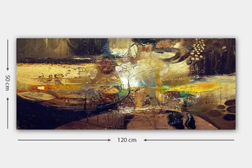 Canvastavla YTY Abstract & Fractals Flerfärgad - 120x50 cm - Inredning - Tavlor & posters - Canvastavla