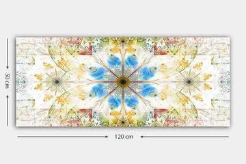 Canvastavla YTY Abstract & Fractals Flerfärgad - 120x50 cm - Inredning - Tavlor & posters - Canvastavla