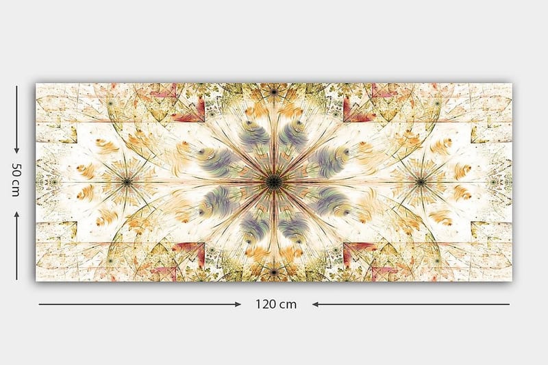 Canvastavla YTY Abstract & Fractals Flerfärgad - 120x50 cm - Inredning - Tavlor & posters - Canvastavla