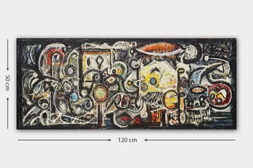 Canvastavla YTY Abstract & Fractals Flerfärgad - 120x50 cm - Inredning - Tavlor & posters - Canvastavla