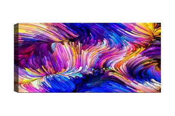 Canvastavla YTY Abstract & Fractals Flerfärgad - 120x50 cm - Inredning - Tavlor & posters - Canvastavla