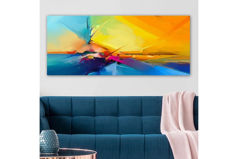 Canvastavla YTY Abstract & Fractals Flerfärgad - 120x50 cm - Inredning - Tavlor & posters - Canvastavla