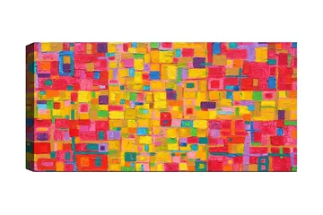 Canvastavla YTY Abstract & Fractals Flerfärgad - 120x50 cm - Inredning - Tavlor & posters - Canvastavla