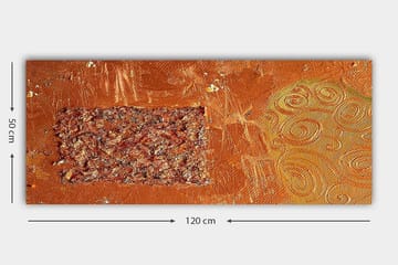 Canvastavla YTY Abstract & Fractals Flerfärgad - 120x50 cm - Inredning - Tavlor & posters - Canvastavla