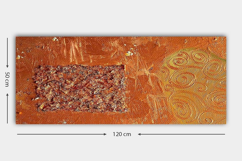 Canvastavla YTY Abstract & Fractals Flerfärgad - 120x50 cm - Inredning - Tavlor & posters - Canvastavla