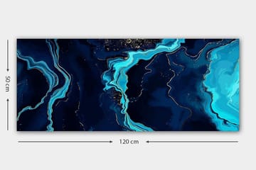 Canvastavla YTY Abstract & Fractals Flerfärgad - 120x50 cm - Inredning - Tavlor & posters - Canvastavla