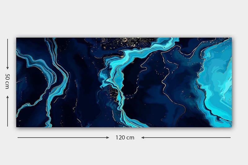 Canvastavla YTY Abstract & Fractals Flerfärgad - 120x50 cm - Inredning - Tavlor & posters - Canvastavla