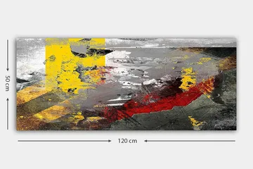Canvastavla YTY Abstract & Fractals Flerfärgad - 120x50 cm - Inredning - Tavlor & posters - Canvastavla