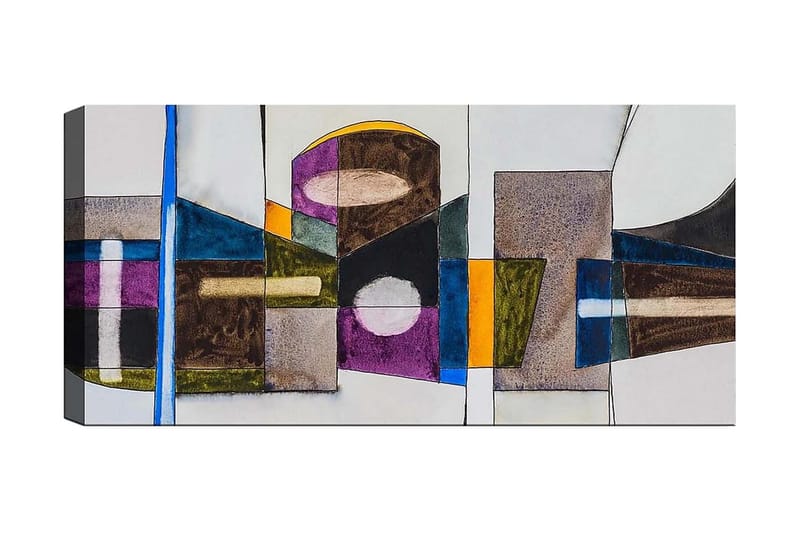 Canvastavla YTY Abstract & Fractals Flerfärgad, 120x50 cm