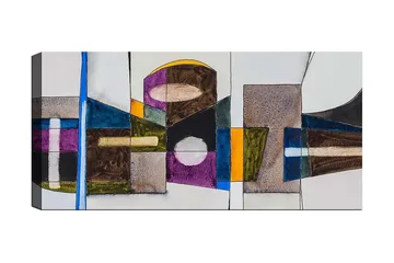 Canvastavla YTY Abstract & Fractals Flerfärgad - 120x50 cm - Inredning - Tavlor & posters - Canvastavla