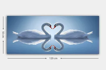 Canvastavla YTY Abstract & Fractals Flerfärgad - 120x50 cm - Inredning - Tavlor & posters - Canvastavla