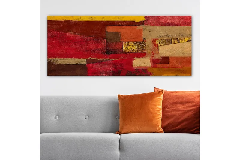 Canvastavla YTY Abstract & Fractals Flerfärgad - 120x50 cm - Inredning - Tavlor & posters - Canvastavla