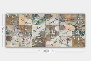 Canvastavla YTY Abstract & Fractals Flerfärgad - 120x50 cm - Inredning - Tavlor & posters - Canvastavla