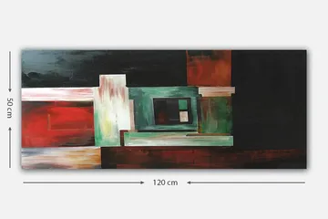 Canvastavla YTY Abstract & Fractals Flerfärgad - 120x50 cm - Inredning - Tavlor & posters - Canvastavla