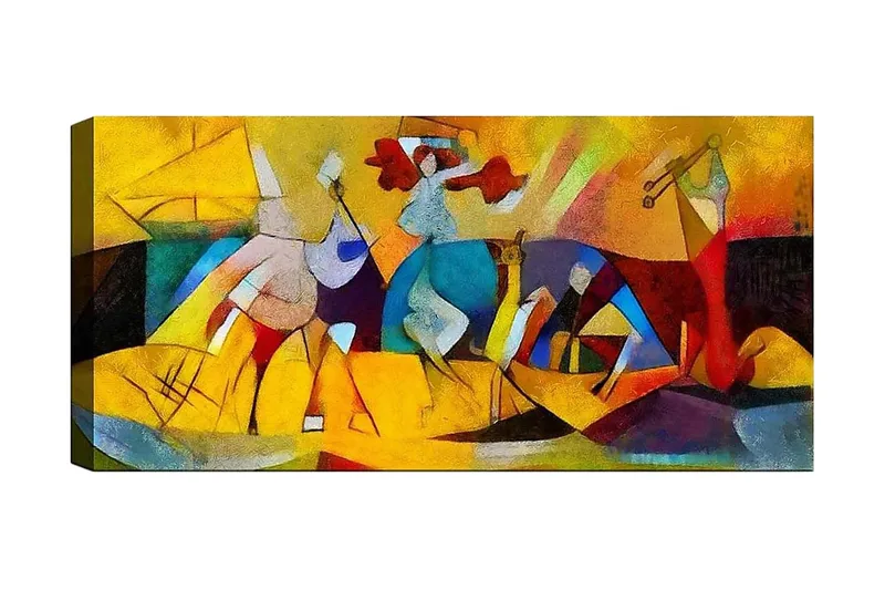 Canvastavla YTY Abstract & Fractals Flerfärgad, 120x50 cm