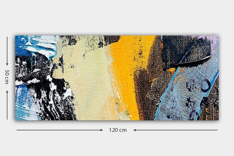 Canvastavla YTY Abstract & Fractals Flerfärgad - 120x50 cm - Inredning - Tavlor & posters - Canvastavla