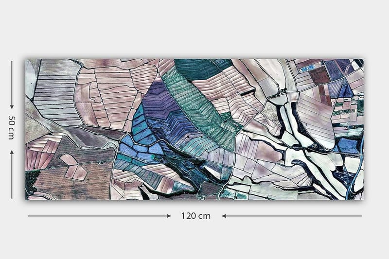 Canvastavla YTY Abstract & Fractals Flerfärgad - 120x50 cm - Inredning - Tavlor & posters - Canvastavla
