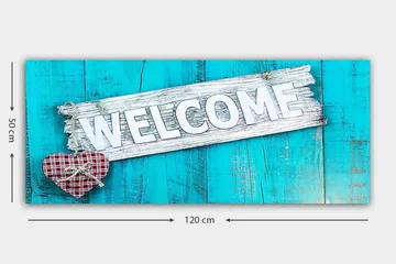 Canvastavla YTY Abstract & Fractals Flerfärgad - 120x50 cm - Inredning - Tavlor & posters - Canvastavla