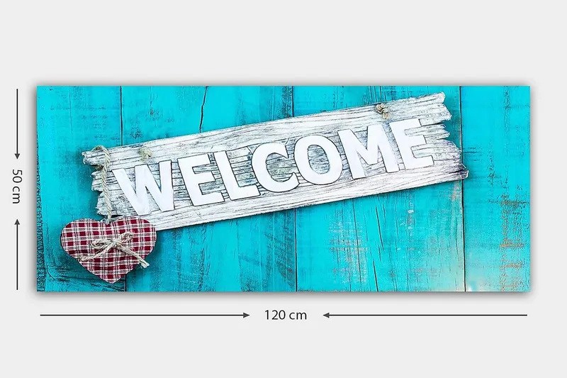 Canvastavla YTY Abstract & Fractals Flerfärgad - 120x50 cm - Inredning - Tavlor & posters - Canvastavla