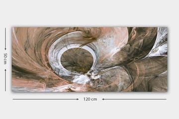 Canvastavla YTY Abstract & Fractals Flerfärgad - 120x50 cm - Inredning - Tavlor & posters - Canvastavla