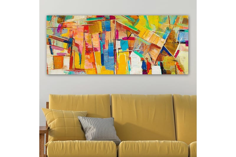 Canvastavla YTY Abstract & Fractals Flerfärgad - 120x50 cm - Inredning - Tavlor & posters - Canvastavla