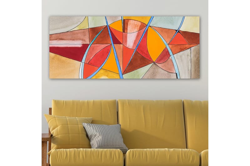 Canvastavla YTY Abstract & Fractals Flerfärgad - 120x50 cm - Inredning - Tavlor & posters - Canvastavla