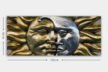 Canvastavla YTY Abstract & Fractals Flerfärgad - 120x50 cm - Inredning - Tavlor & posters - Canvastavla