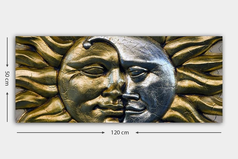 Canvastavla YTY Abstract & Fractals Flerfärgad - 120x50 cm - Inredning - Tavlor & posters - Canvastavla