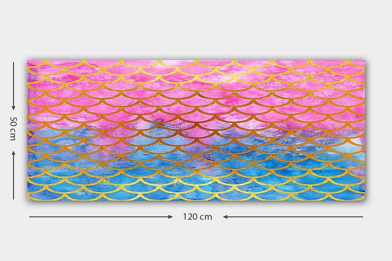 Canvastavla YTY Abstract & Fractals Flerfärgad - 120x50 cm - Inredning - Tavlor & posters - Canvastavla