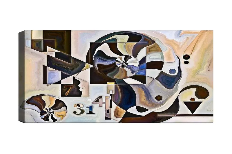 Canvastavla YTY Abstract & Fractals Flerfärgad, 120x50 cm