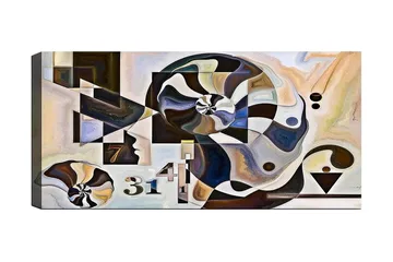 Canvastavla YTY Abstract & Fractals Flerfärgad - 120x50 cm - Inredning - Tavlor & posters - Canvastavla