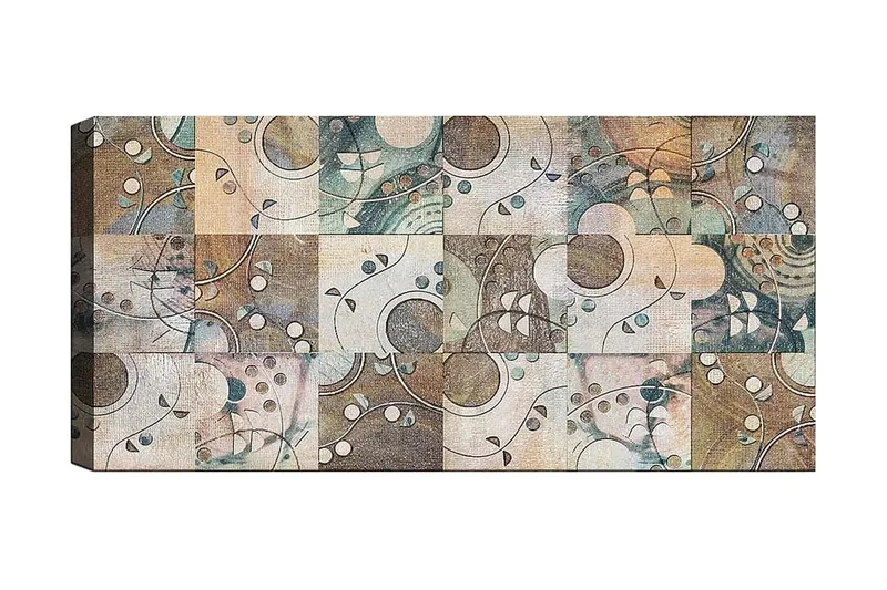 Canvastavla YTY Abstract & Fractals Flerfärgad, 120x50 cm